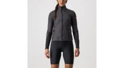 Castelli Unlimited Puffy Jacke Damen L Dark Gray/black-light Gray