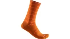 Castelli Unlimited 18 Socken S/M (36-39) Orange Rust