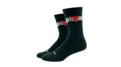DeFeet Levitator Trail Girls Love Dirt (15cm) Sportsocken L (43-45,5) Schwarz