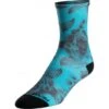 Pearl Izumi PRO Tall Socken Damen M Mystic Blue Floral