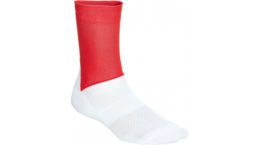 POC Essential Road Socken Prismane Red/hydrogen White 1 POC Essential Road Socken Prismane Red/hydrogen White