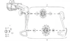 SRAM GX Eagle 1x12 Ersatzteil Innenkäfig Und Schaltrollen