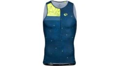 Pearl Izumi ELITE Pursuit Singlet ärmellos Herren S Navy/screaming Yellow Perplex